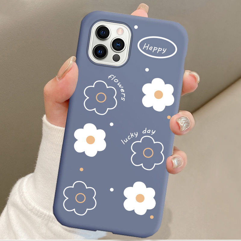 适用天语X14PROMAX花朵印花手机壳N97新款网红个性天语LDOX-2123简约磨砂软壳创意高级防摔全包保护套