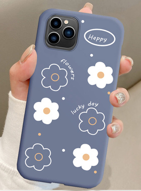 适用百事乐x13pro花朵印花手机壳X3PROMAX新款网红个性简约磨砂L202108软壳创意防摔全包保护套