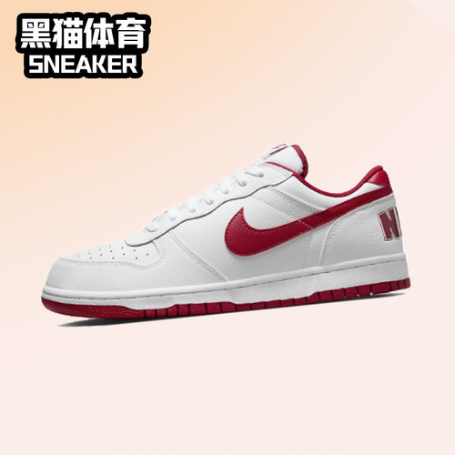 NIKE LOW 休闲 耐磨透气低帮板鞋 男款 白红355152-150