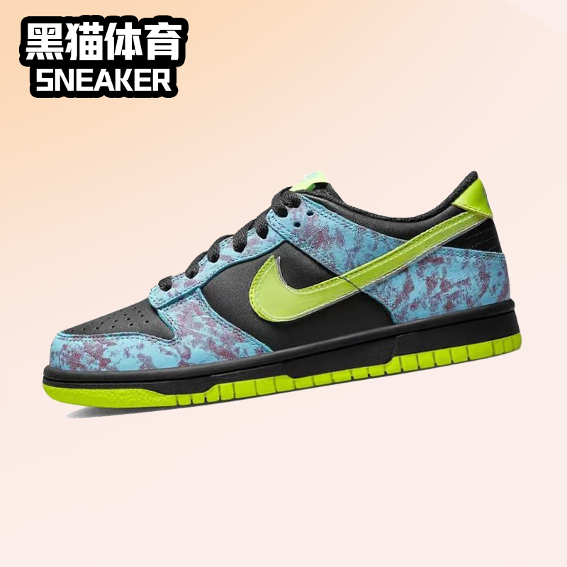 Nike Dunk Low Acid Wash 耐克大童女子低帮板鞋蓝绿 DV1694-900