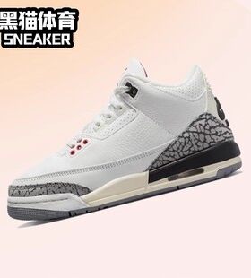 Nike Air Jordan3 AJ3 GS 白水泥 女子中帮复古篮球鞋 DM0967-100