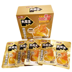 盐津铺子六必居麻酱味大魔王麻酱素毛肚酸辣香辣魔芋丝爽零食批发