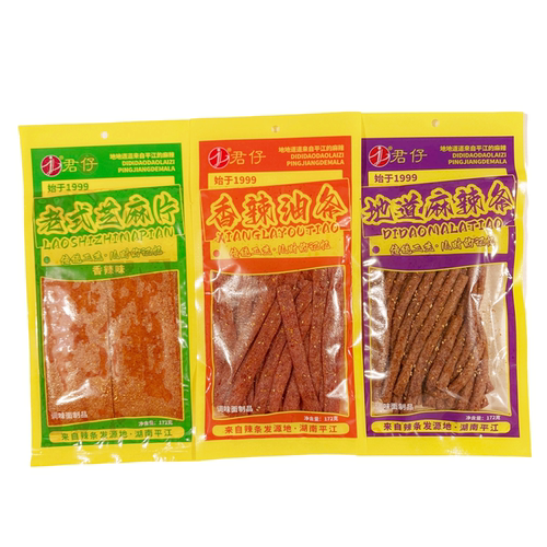 君仔172g老式芝麻片麻辣条