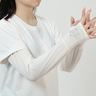 防晒袖套女夏季冰丝袖子冰袖防紫外线开车护手臂手袖套袖防嗮轻薄