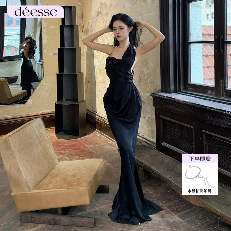 月光礼服2025春夏新款印花