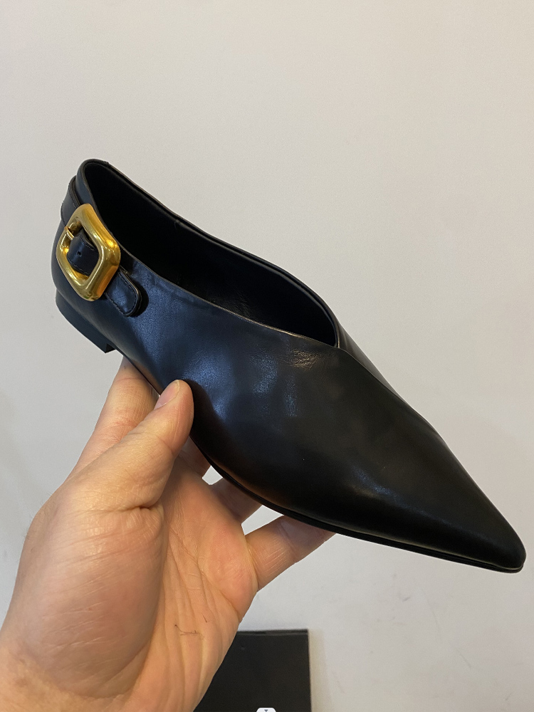 真皮奶奶鞋平底羊皮浅口单鞋