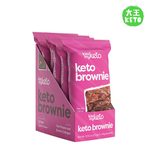 美国直邮低碳生酮布朗尼甜点低糖