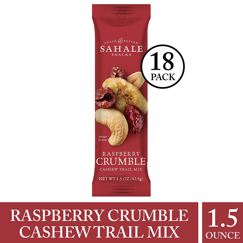 美国直邮Sahale Snacks覆盆子香蕉混合坚果 KETO低碳生酮小吃18包