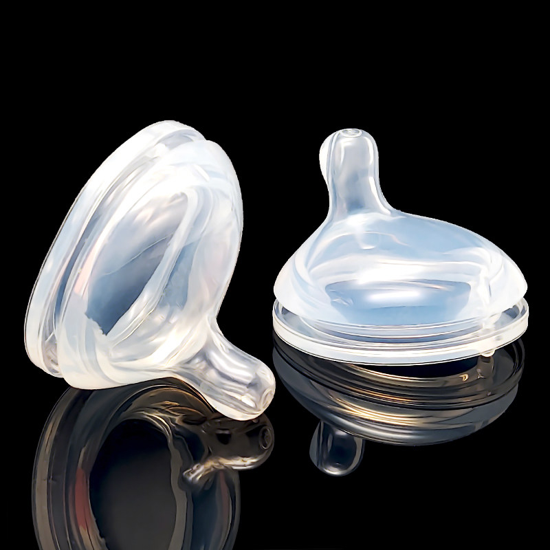 式智能偏离心奶嘴新生儿胀气562防奶嘴鸭嘴宝宝一体嘴超宽口径吸6