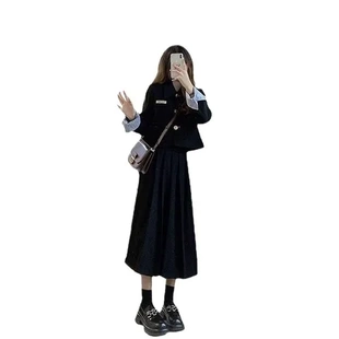 千金法式 連衣裙設計感秋裝 富家兩件套裝 新款 2023年 子女長裙早秋季