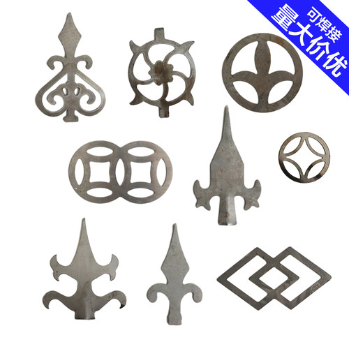 农村大铁门焊接窗花枪尖风火轮