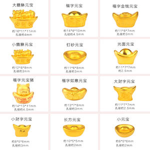 【小金元宝黄金999价格】最新小金元宝