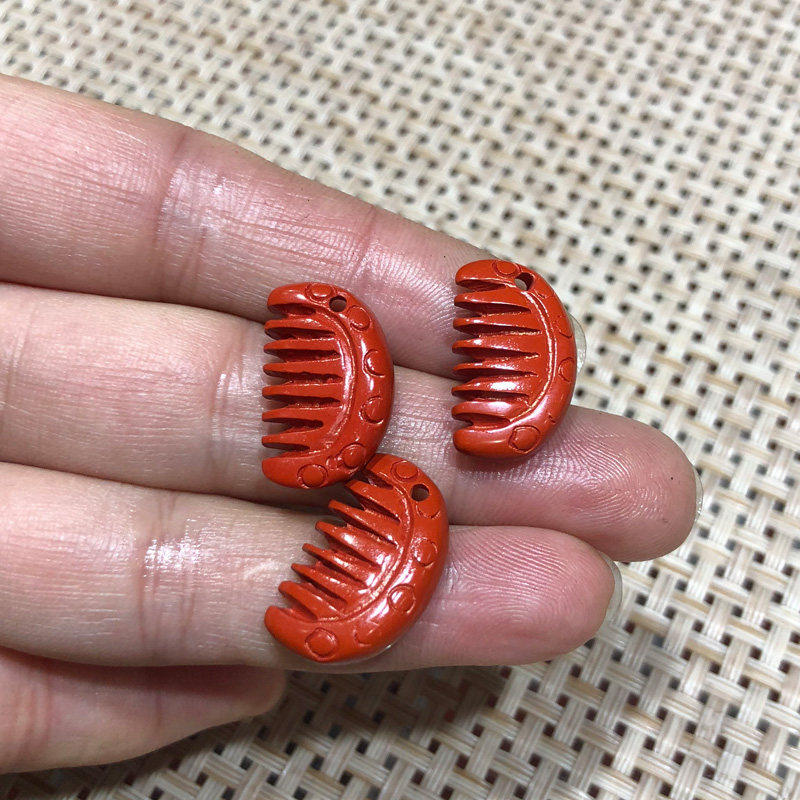 高含量朱砂小梳子 寓意顺发发财吊坠挂件背云DIY配件随身顺意顺利,珠宝/钻石/翡翠,颈饰,淘宝优惠券,粉丝福利购,淘宝优惠卷