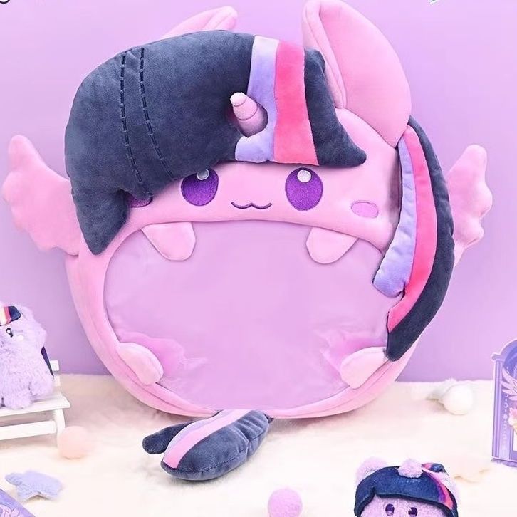 小马宝莉双肩包痛包毛绒背包耐用