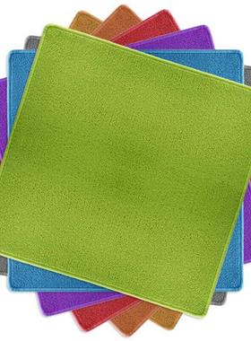 麻将毯麻将桌布垫子家用正方形台面布加厚仿滑手搓纯色浅灰色一张