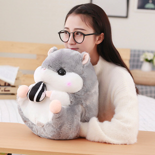 倉鼠抱枕三合一空調被空調毯曖手女生超萌暖手寶