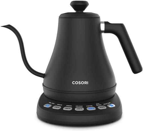 美国代购COSORI电热水壶5预设不锈钢1200瓦0.8升精确温度快速加热