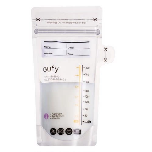 美国代购eufy Breast Milk Storage Bag 温感变色母乳储存袋