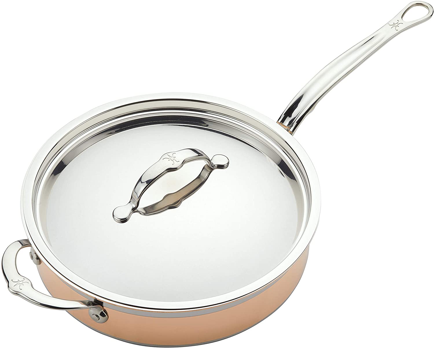 美国代购Hestan CopperBond Sauté Pan不锈钢铜芯煎炒锅意大利造