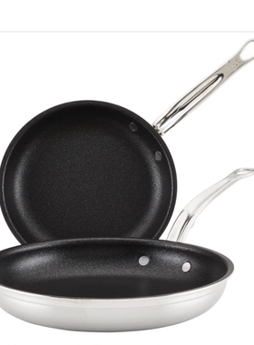 美国代购Hestan ProBond  TITUM Frying Pan 钛金属不锈钢不粘锅