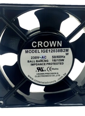 IGE12025/12038/15050/17251/18060/20060B2H CROWN轴流散热风机