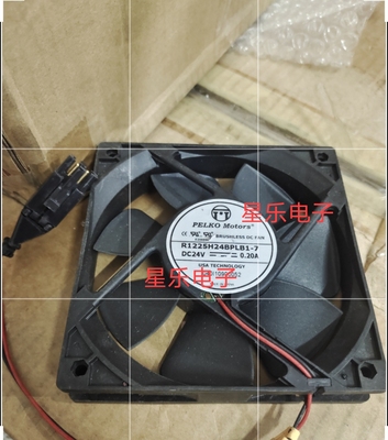 全新原装PELKOMOTORS R1225H24BPLB1-7 12cm 24V 0.20A 散热风扇