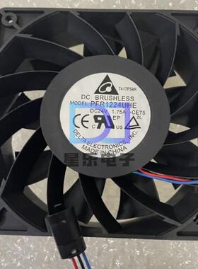 台达PFR1224UHE-CE75散热风扇耐耐德ATV610/710 37KW散热风扇3线