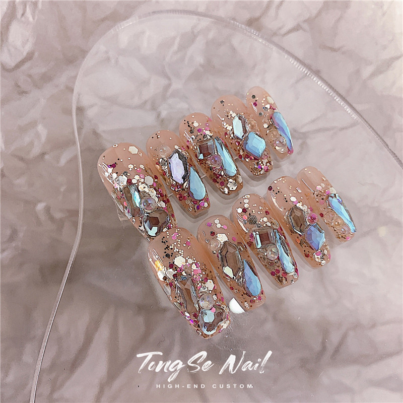 网红抖音可拆卸成品学生孕妇甲片