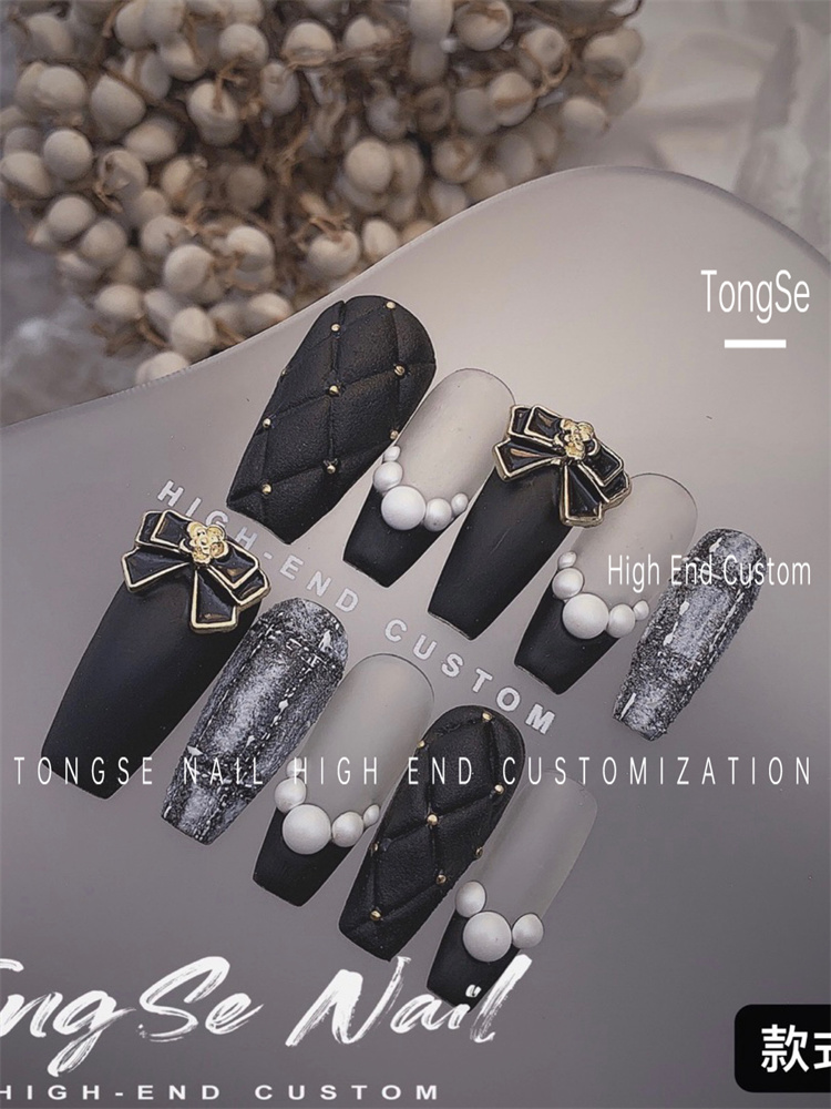 穿戴甲指甲贴孕妇学生手指甲简约