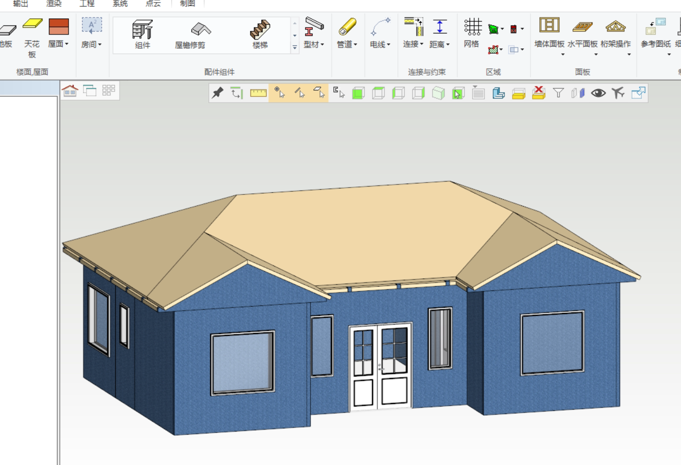 【原创】vertex bd教程 2019轻钢别墅设计教程vt教程轻钢别墅教程