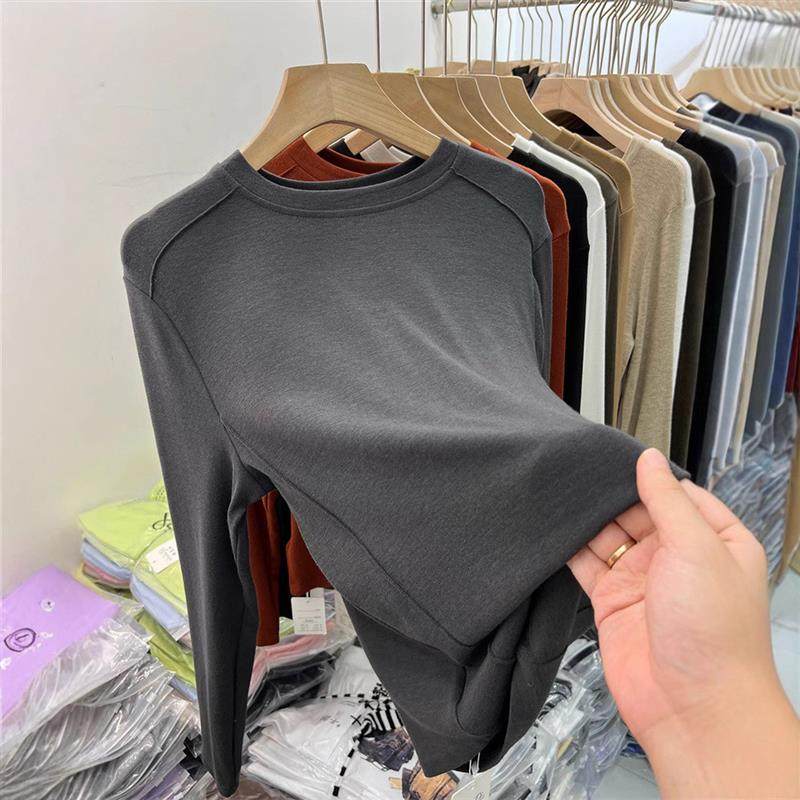 双面绒打底衫女2026秋冬新款内搭长袖T恤女洋气保暖学生纯色上衣,女装/女士精品,T恤,淘宝优惠券,粉丝福利购,淘宝优惠卷