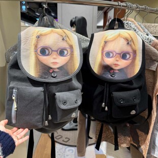 coyseio联名blythe2026新款可爱背包学生电脑书包卡通娃娃双肩包