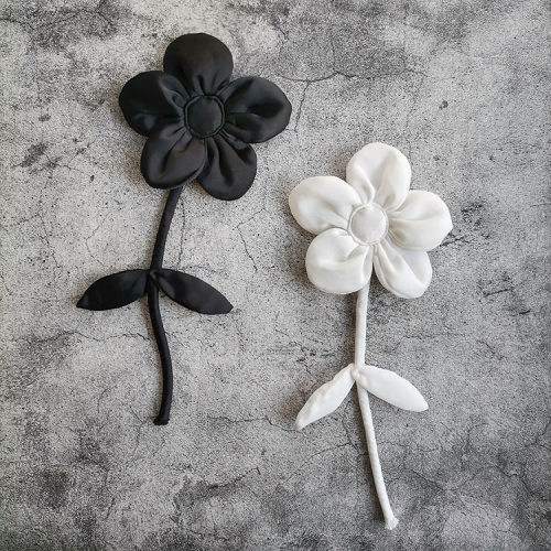 花朵树叶手工布艺胸针