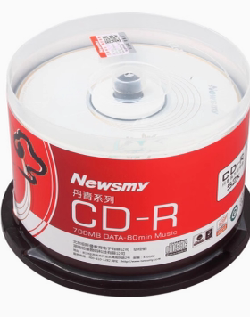 Newsmy纽曼 CD-R 空白刻录光盘 52速 700MB 丹青系列 50片装 光盘