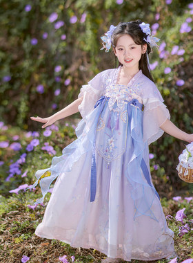 旗铂女童汉服端午节儿童服装夏装