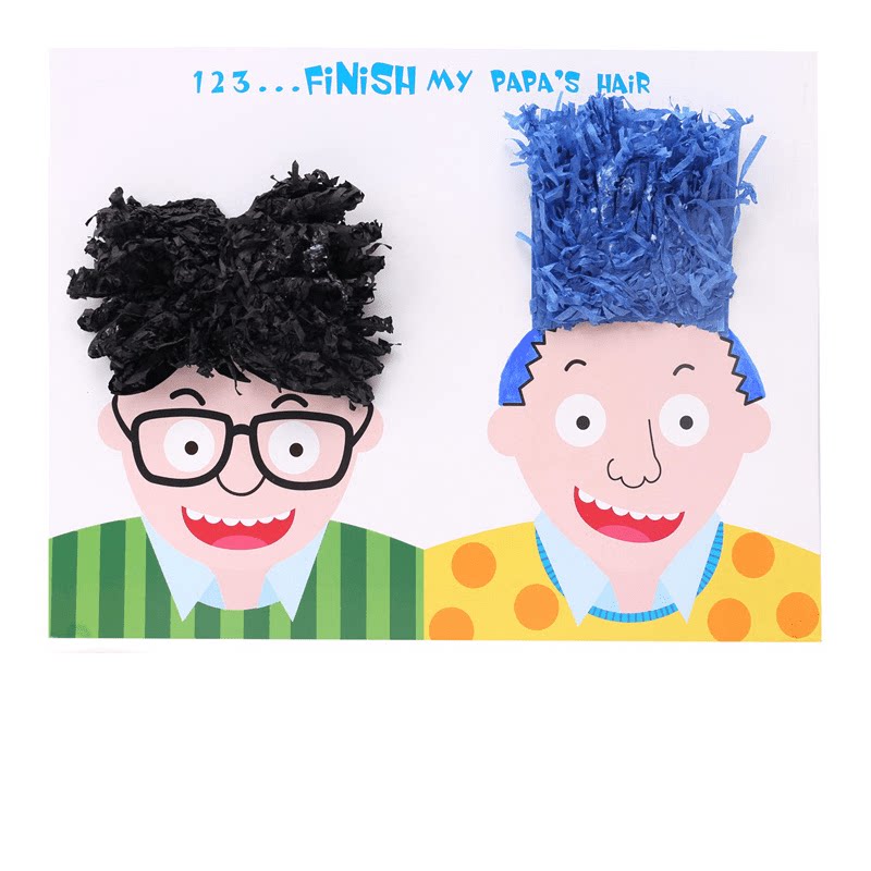 给爸爸妈妈设计发型 幼儿园父亲节礼物儿童手工diy制作创意材料包