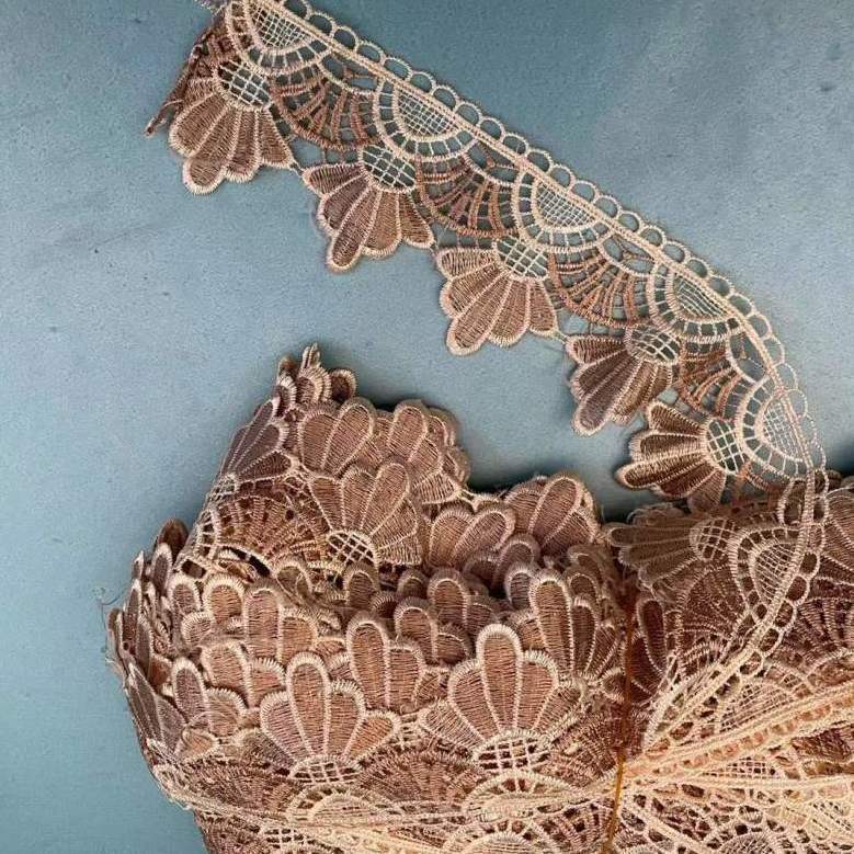 蕾丝花边沙发垫刺绣欧式装饰裙边窗帘拼接宽边辅料沙发布料底边布