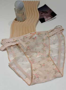 [M Z] 纯欲日系碎花2025新款甜美内裤女高颜值纯欲细带女士三角裤