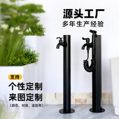 户外水龙头立柱庭院幼儿园花园浇水不锈钢水桩防冻防晒全铜水龙头