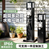 户外不锈钢水电桩庭院草坪灯喷枪花洒龙头多国款 式 智能防水插座