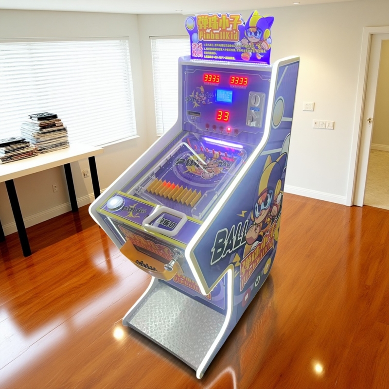 商用台式儿童弹珠游戏机玻璃球拉杆投币设备游乐场商场电玩游艺机