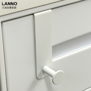 办公室铁皮柜工位隔板门后单个勾宿舍床头厨房柜门内挂钩衣柜橱柜