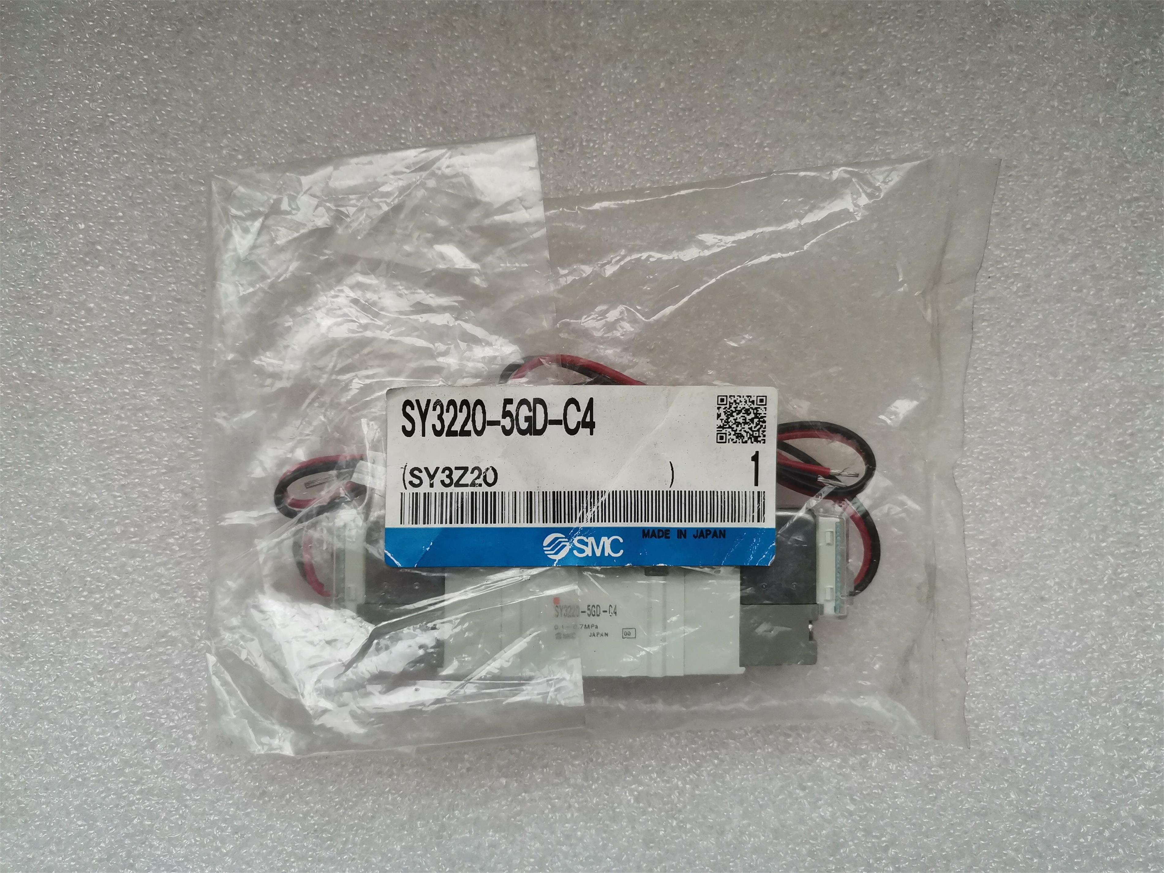 SMC全新原装气动电磁阀二位五通24V气缸换向阀 SY3220-5GD-C4