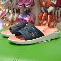 Новинка продолжает сандалии Crocs LiteRide для мужчин и женщин, пляжные противоскользящие сандалии с отверстиями 205183