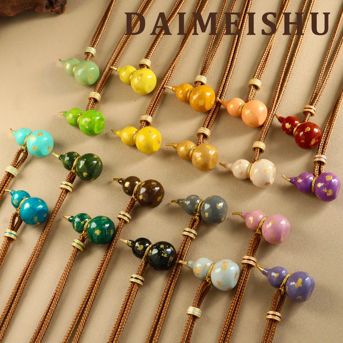 原创秋冬时尚百搭鎏金琥珀彩色滴油葫芦毛衣链轻奢高级感长项链女,饰品/流行首饰/时尚饰品新,项链,淘宝优惠券,粉丝福利购,淘宝优惠卷