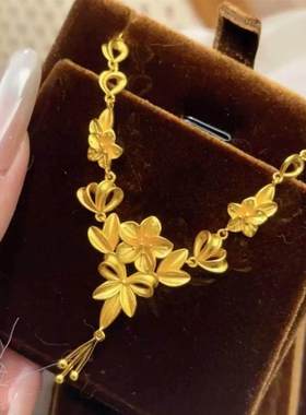 假黄金首饰沙金古法三生花流苏