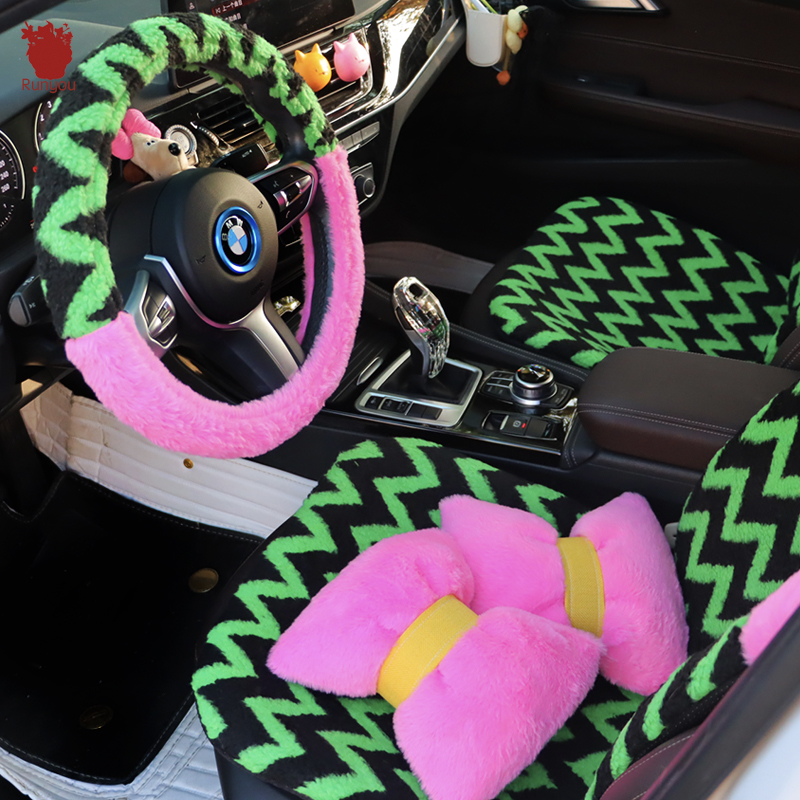 润悠毛绒通用汽车坐垫冬季