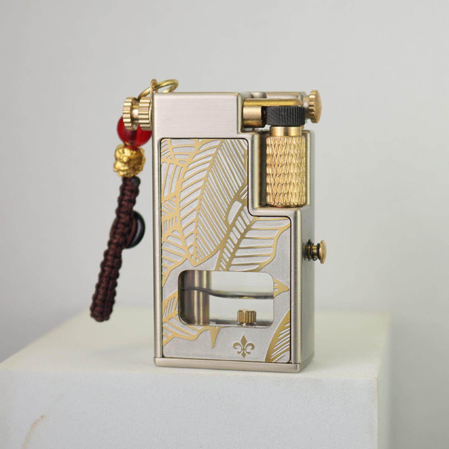 美国轻奢正品小钢炮抬臂煤油打火机创意双油仓黄金叶高档男士礼物