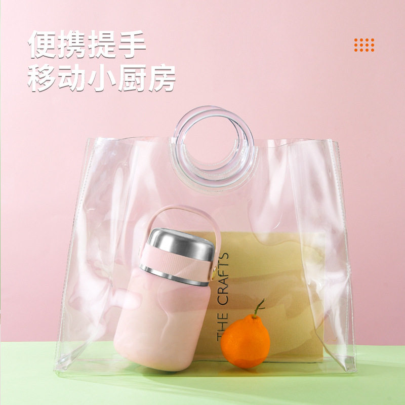 美国不锈钢焖烧杯壶上班族煲粥带勺手柄大容量保温饭盒工厂直销