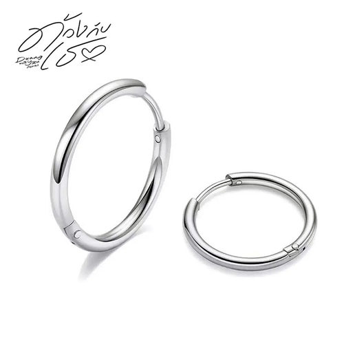 怦然与你teetee同款耳环陈艺迪teeteepor钛钢银色细线不掉色耳圈